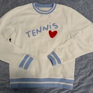 Ellsworth & Ivey tennis sweatshirt NWOT XS runs big.
